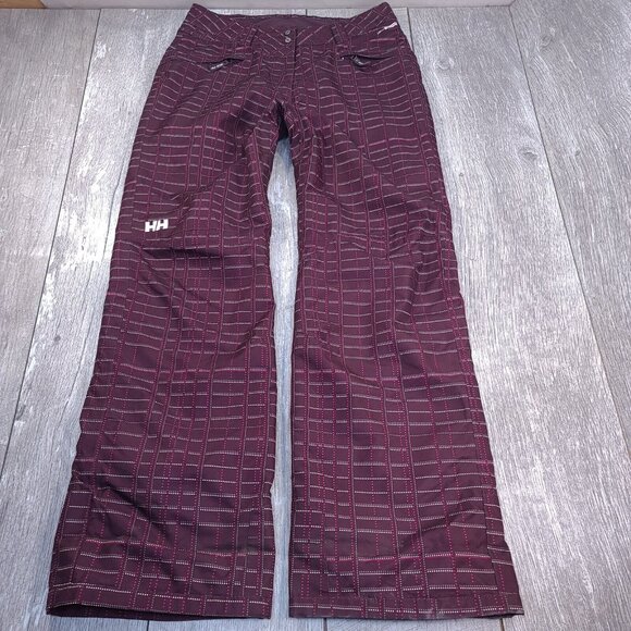 Helly Hansen Womens Snow Pants Size Medium Tech XP Ski Snowboard Purple Vents - Picture 2 of 10
